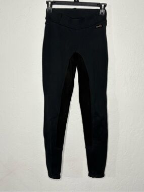 Kerrits Womens XSmall Black Riding Leggings Breeches Pants Equestrian Belt Loops
